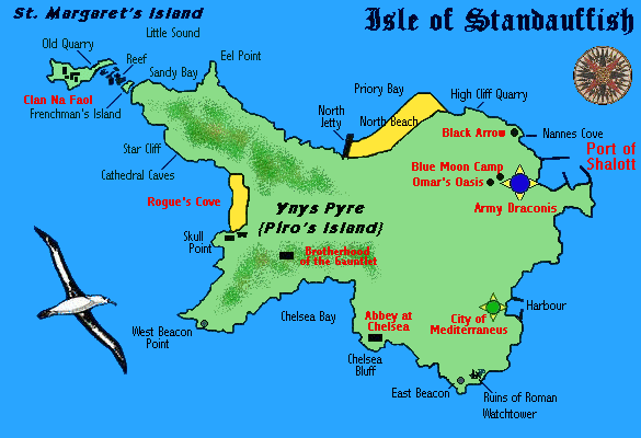 Map of Caldey Island