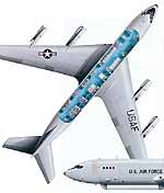 JSTARS aircraft layout schematic.