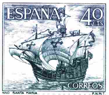 Spanish 40 centavo stamp, 1964