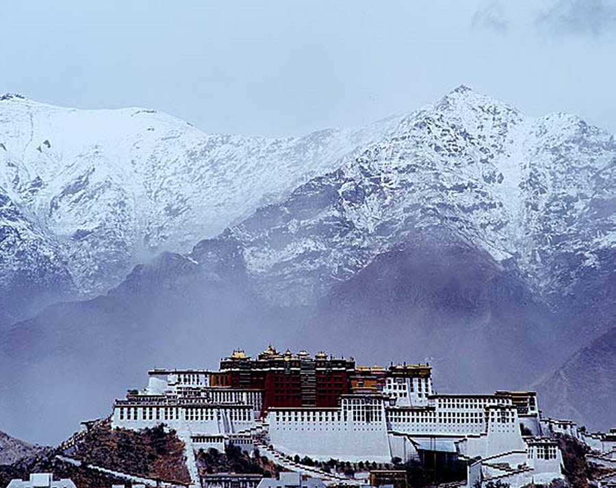 Tibet Views Of The Potala Lhasa Tibet