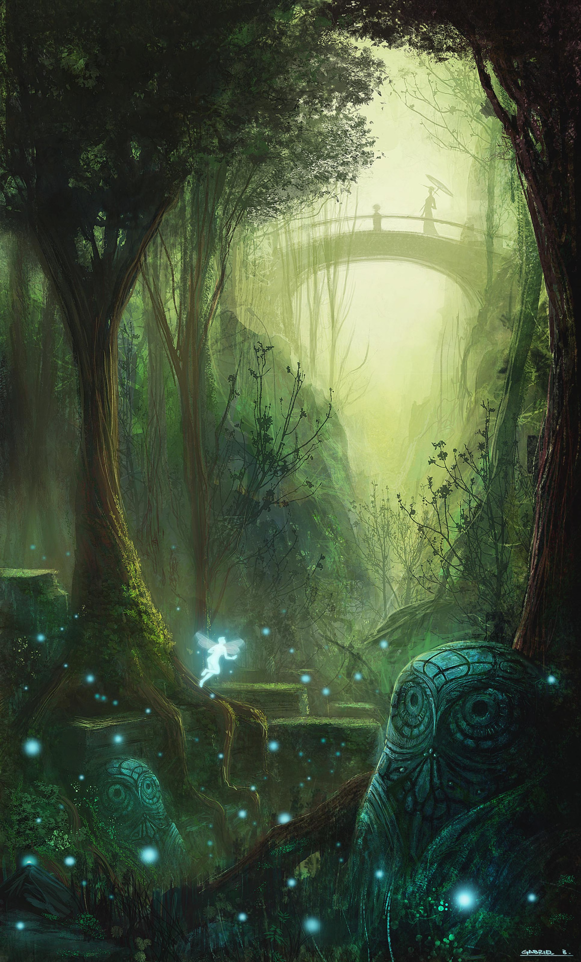 Faerie Forests 001 Emerald Green