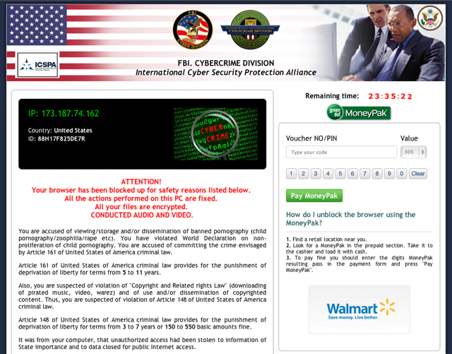 Your Browser Has Been Blocked By FBI: All Information Is Arrested, Page 1